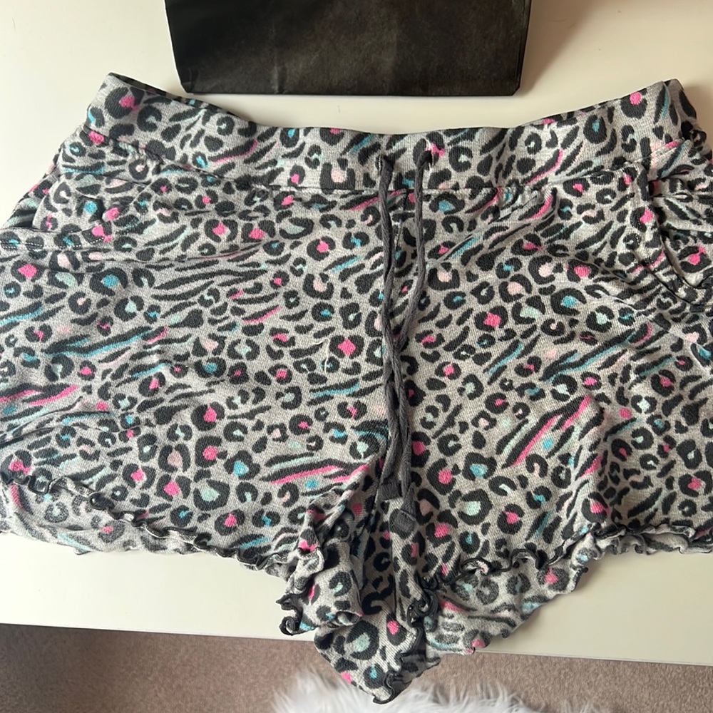 Secret Treasures leopard pajama shorts